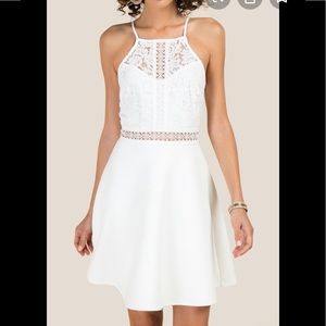 Francesca’s lace white dress